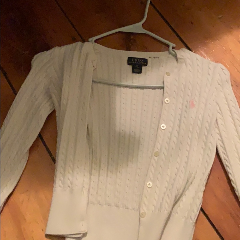Girls medium polo sweater